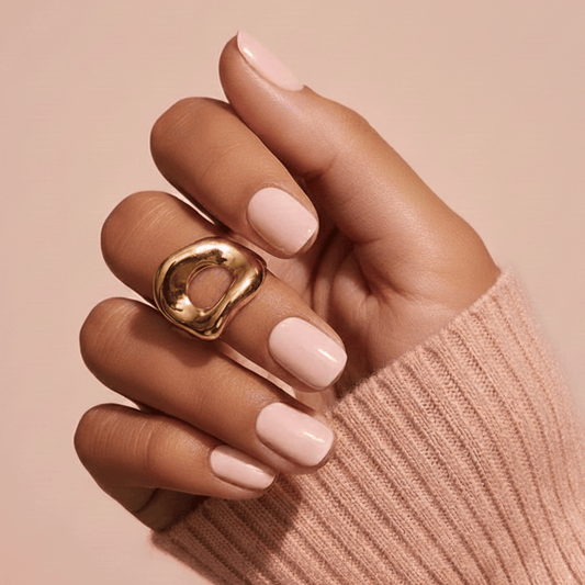 Holy Grail Nail press on Nude - Soft Gel Press Ons (Extra Short Natural)