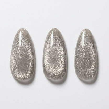Moonlight (Cat's eye) - Soft Gel Press Ons (Medium Almond)