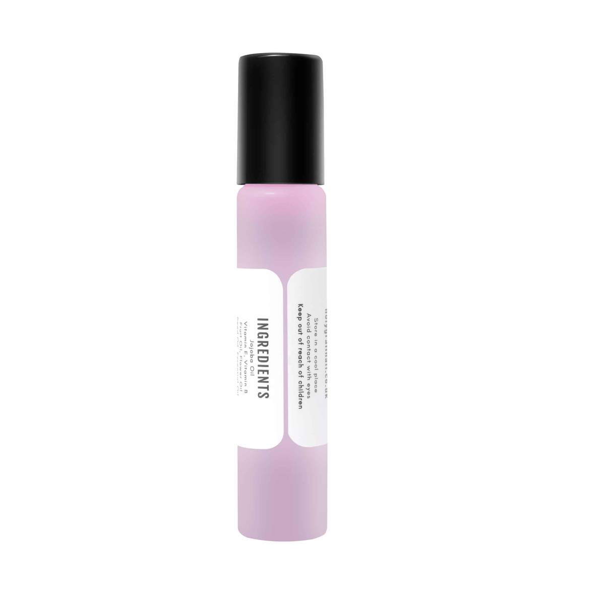 Lavender cuticle oil pen with black cap and purple label for nail care treatment