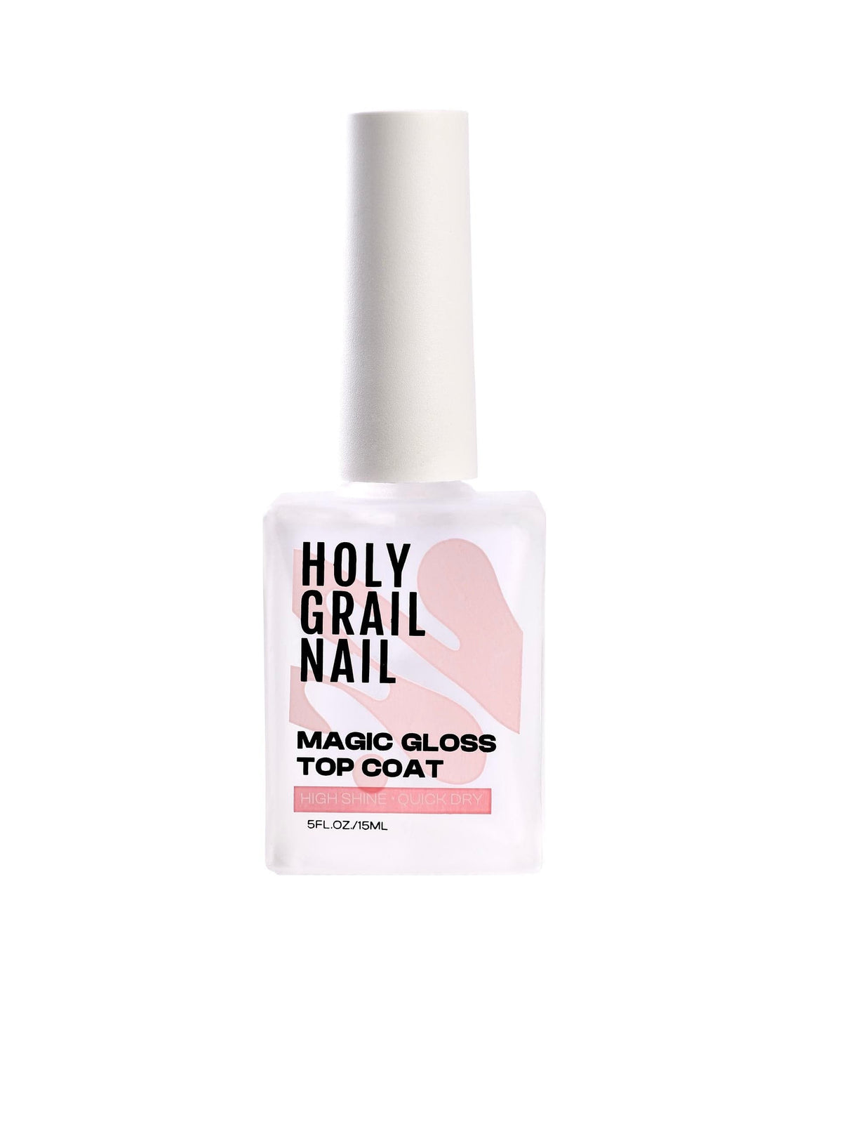 Professional clear top coat for gel nail wraps and nail art protection