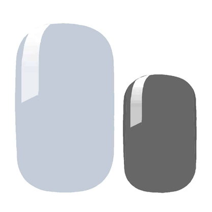Light grey and charcoal grey glossy nail wrap colours for elegant manicure