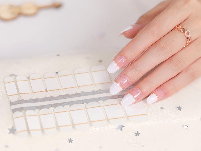 Holy Grail Nail Non-UV Nail Wraps Band of Gold (Part Transparent)- Holy Classics (Non-UV Nail Wraps)