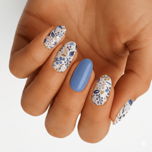 Holy Grail Nail Non-UV Nail Wraps Blue Forest - Holy Classics (Non-UV Nail Wraps)
