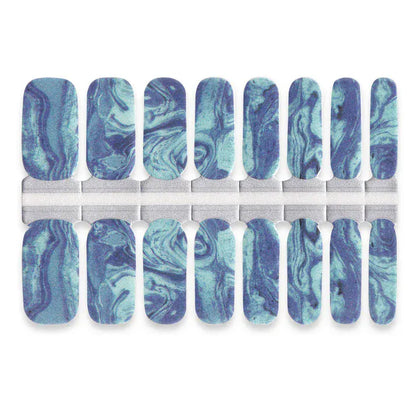 Holy Grail Nail Non-UV Nail Wraps Blue Marble - Holy Classics (Non-UV Nail Wraps)