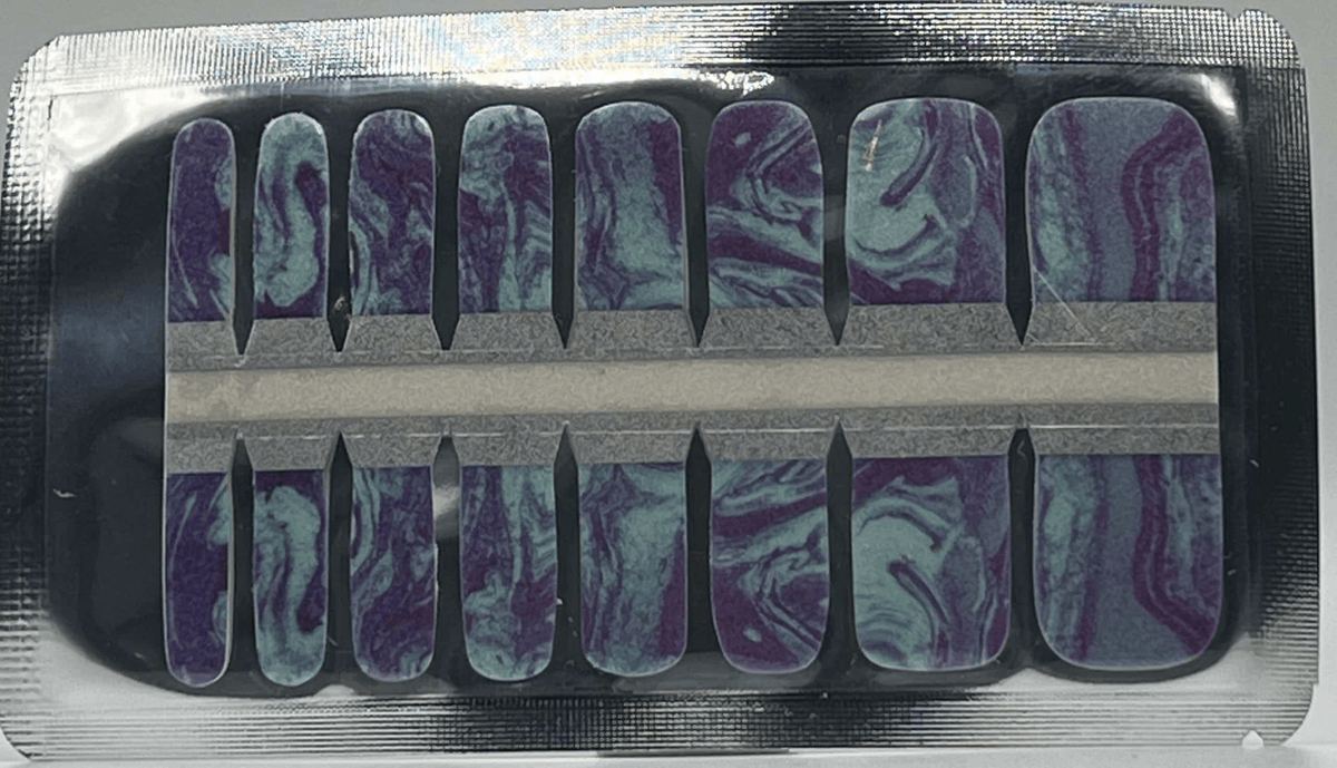 Holy Grail Nail Non-UV Nail Wraps Blue Marble - Holy Classics (Non-UV Pedi Wraps)