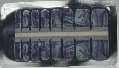 Holy Grail Nail Non-UV Nail Wraps Blue Marble - Holy Classics (Non-UV Pedi Wraps)
