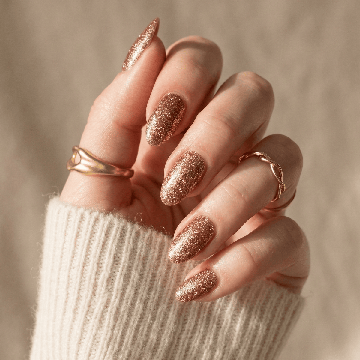 Holy Grail Nail Non-UV Nail Wraps Copper Glitter - Holy Classics (Non-UV Nail Wraps)