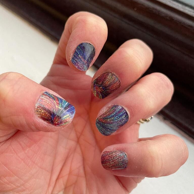 Holy Grail Nail Non-UV Nail Wraps Everything, Everywhere, All At Once (Glitter) - Holy Classics (Non-UV Nail Wraps)