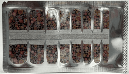 Holy Grail Nail Non-UV Nail Wraps Flower Power (Glitter) - Pedi Wraps