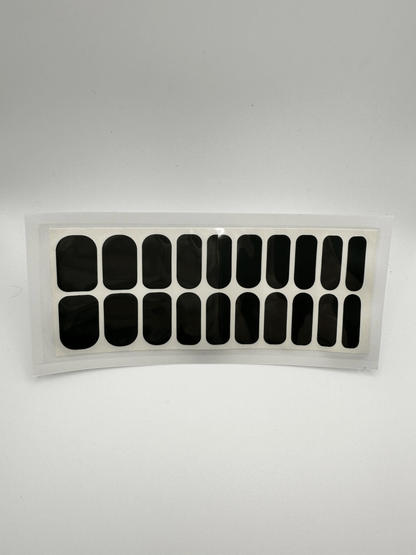 Dark grey nail wraps sheet twenty pieces wide fit minimalist solid colour