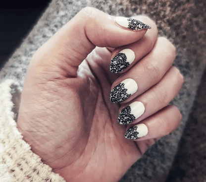 Holy Grail Nail Non-UV Nail Wraps Lacy Lacy (Part Transparent)- Holy Classics (Non-UV Nail Wraps)