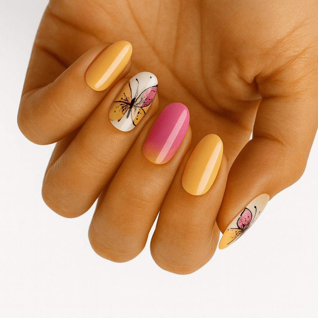 Holy Grail Nail Non-UV Nail Wraps Ombre Butterfly - Holy Classics (Non-UV Nail Wraps)