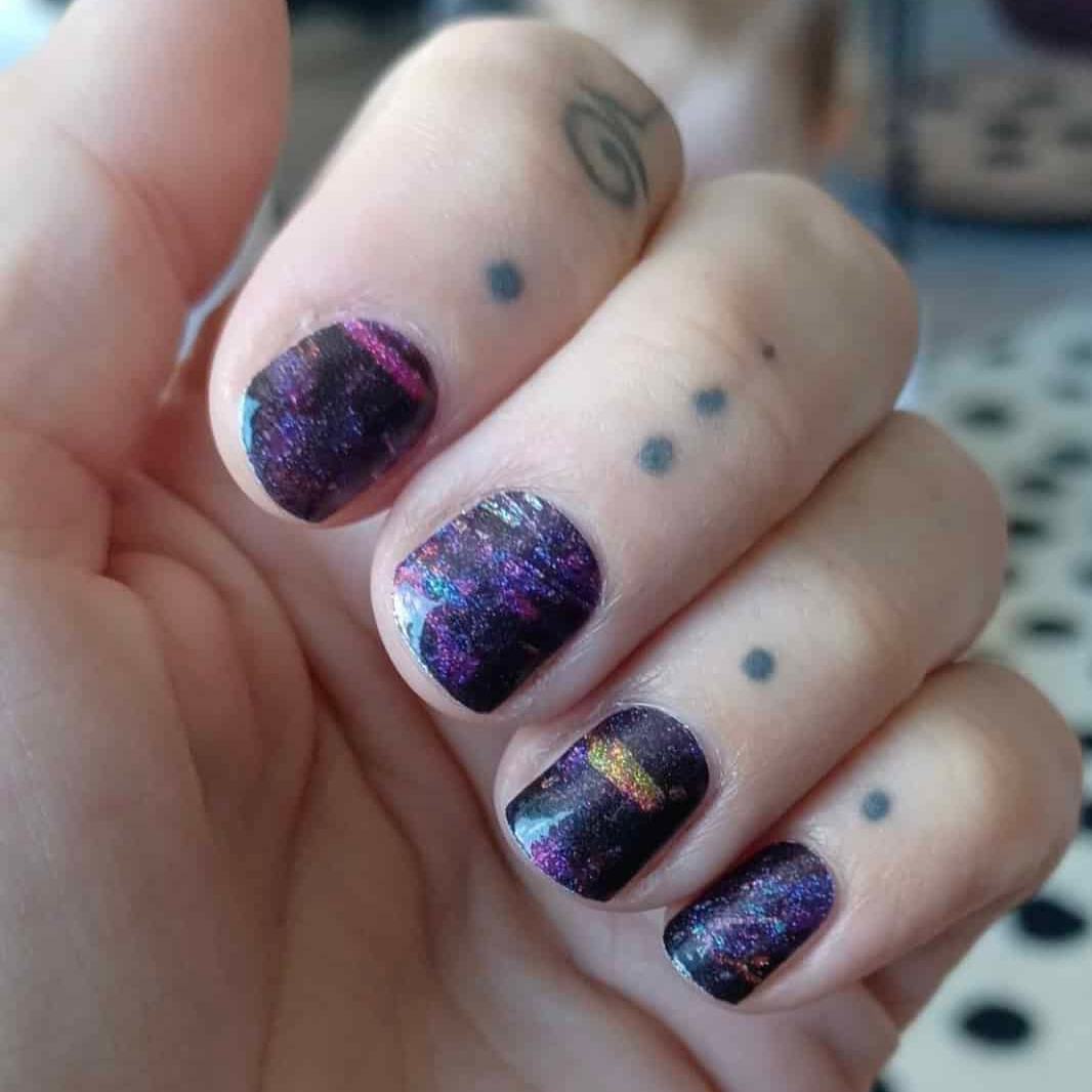 Holy Grail Nail Non-UV Nail Wraps Party at Mine at Midnight (Glitter) - Holy Classics (Non-UV Nail Wraps)