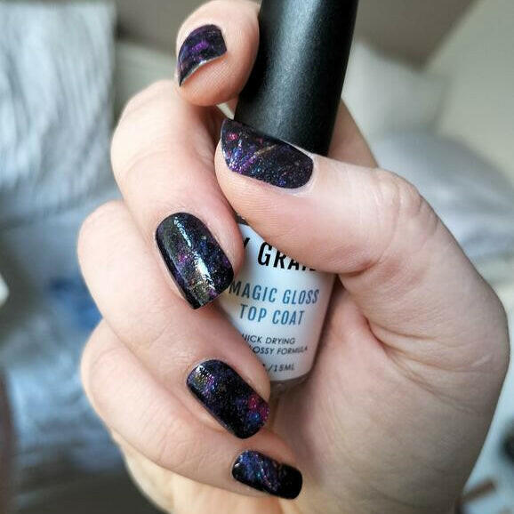 Holy Grail Nail Non-UV Nail Wraps Party at Mine at Midnight (Glitter) - Holy Classics (Non-UV Nail Wraps)