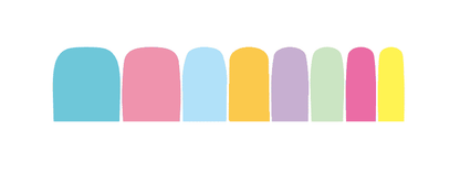Holy Grail Nail Non-UV Nail Wraps Pastel - Holy Classics (Non-UV Pedi Wraps)