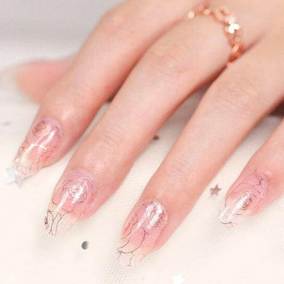 Holy Grail Nail Non-UV Nail Wraps Roses are Pink (Part Transparent)- Holy Classics (Non-UV Nail Wraps)