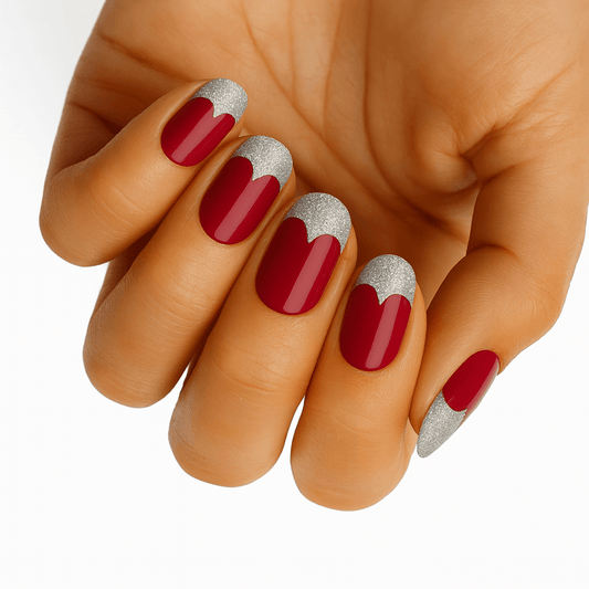 Holy Grail Nail Non-UV Nail Wraps Silver Tips - Holy Classics (Non-UV Nail Wraps)
