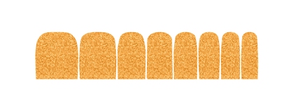 Holy Grail Nail Non-UV Nail Wraps Yellow Gold (Glitter) - Holy Classics (Non-UV Pedi Wraps)