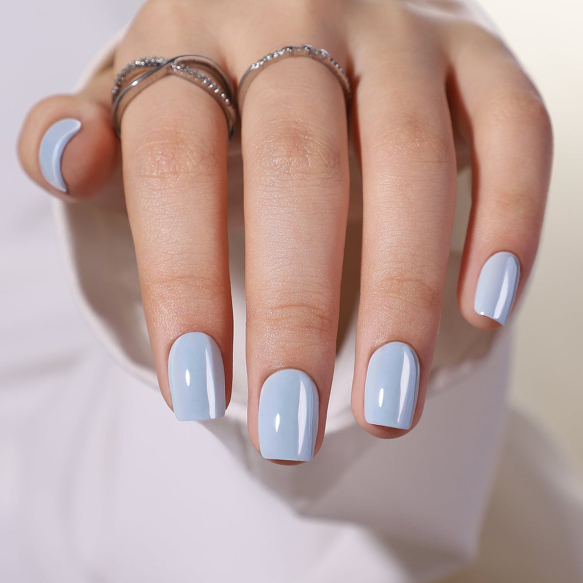 Holy Grail Nail press on Blue Sky (Glazed)