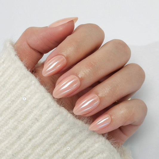 Holy Grail Nail press on Champagne (Glazed) - Soft Gel Press Ons
