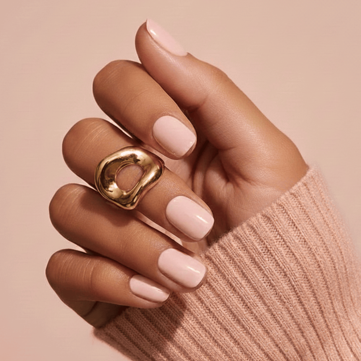 Holy Grail Nail press on Nude - Soft Gel Press Ons (Extra Short Natural)