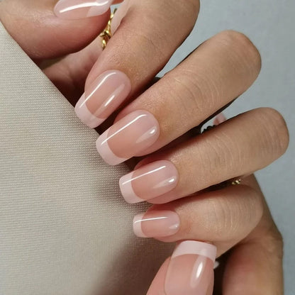 Holy Grail Nail press on Ombre Square French Mani - Soft Gel Press Ons