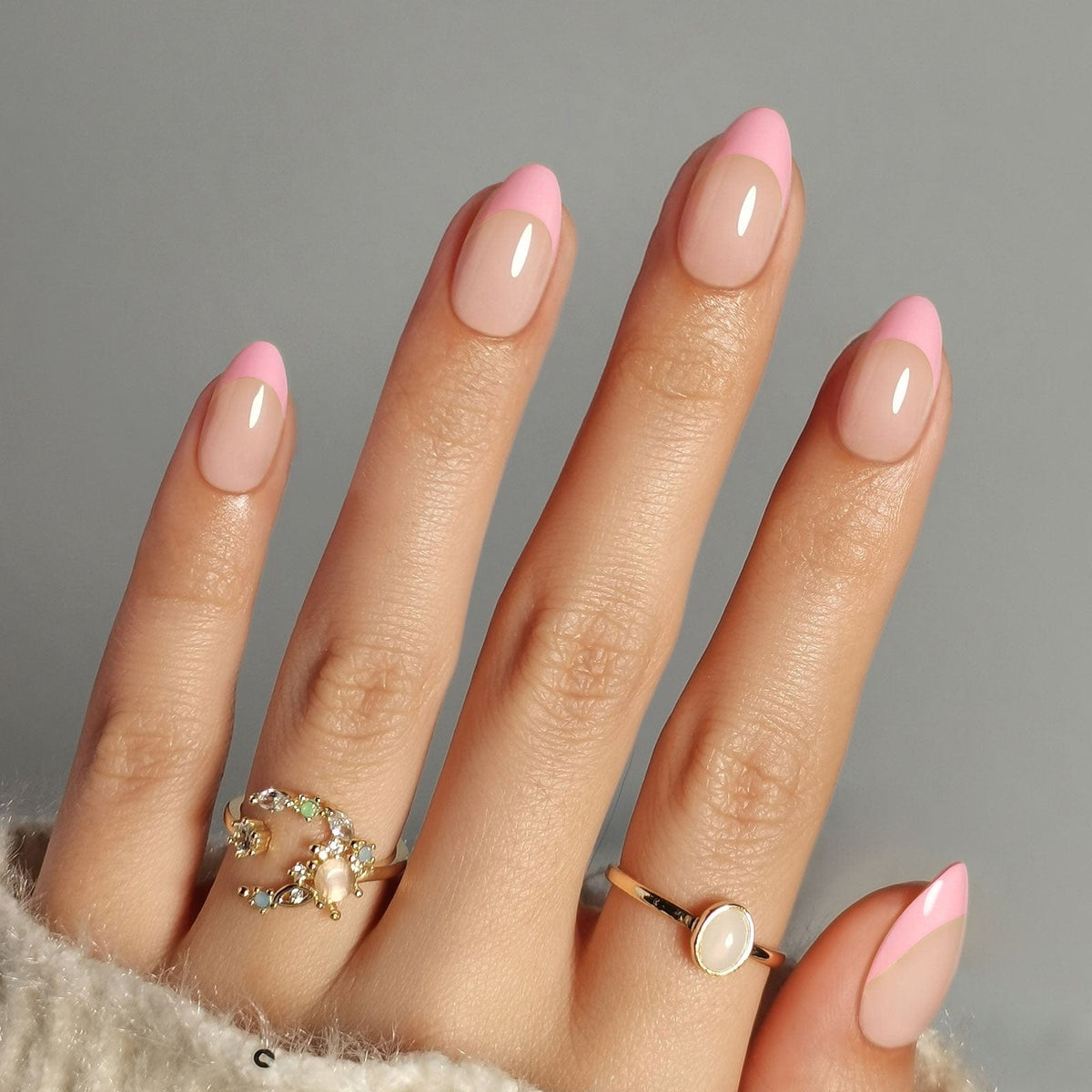 Holy Grail Nail press on Pink French Mani - Soft Gel Press Ons
