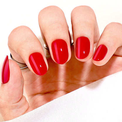 Holy Grail Nail press on Red Hot Affair - Soft Gel Press Ons
