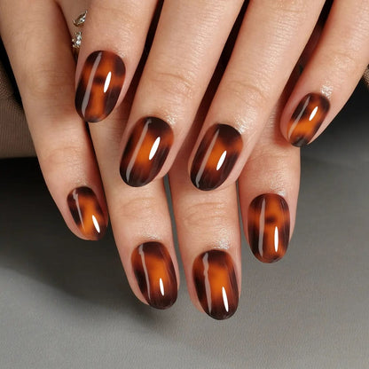 Holy Grail Nail press on Tortoiseshell - Soft Gel Press Ons