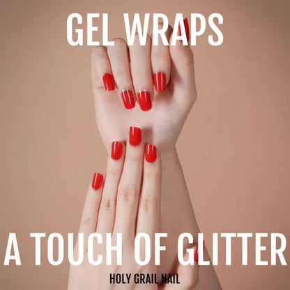 Holy Grail Nail Semi-Cured Gels A Touch of Glitter - Gels, Red Carpet Gel, Hello Nails