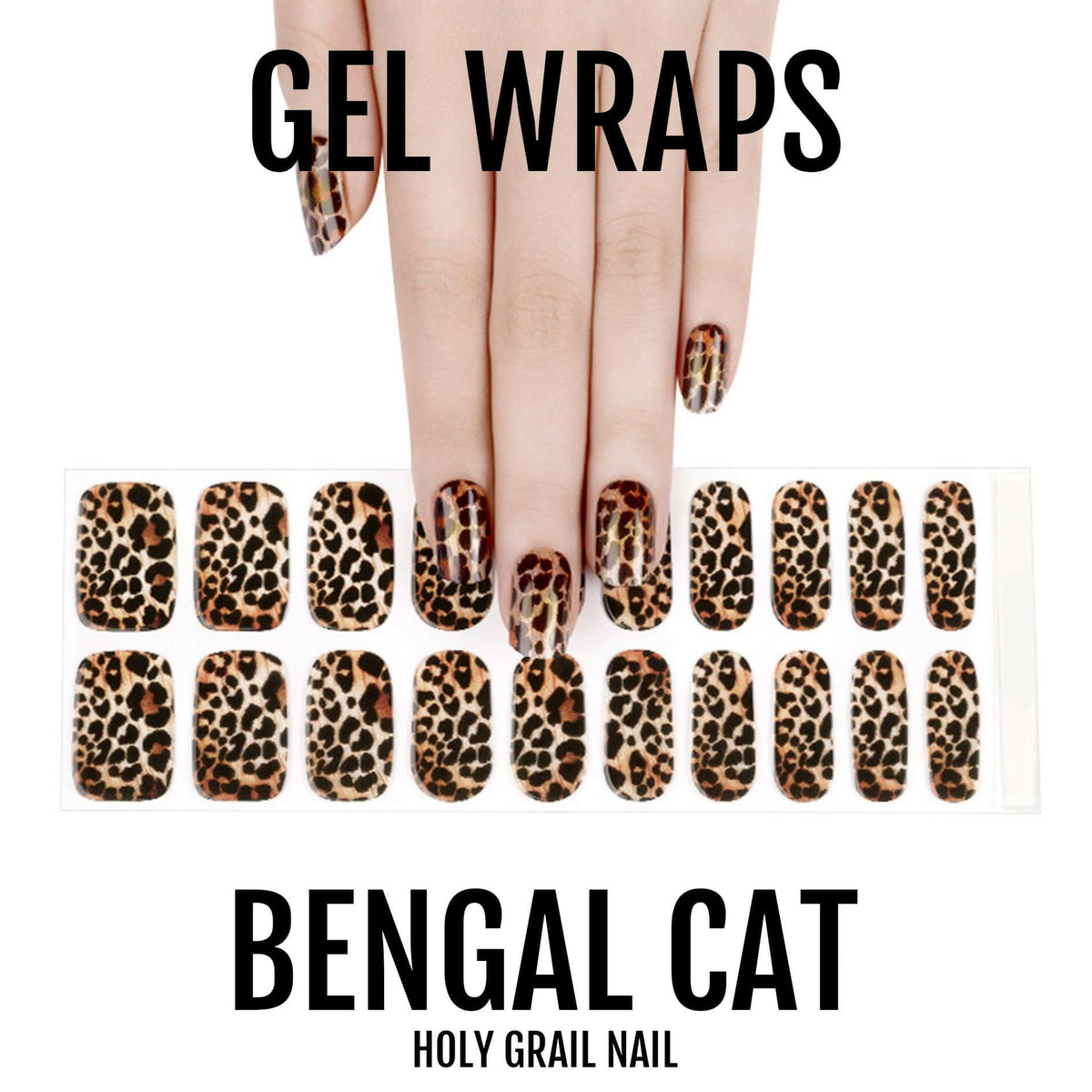 Holy Grail Nail Semi-Cured Gels Bengal Cat - Gels, Leopard Gel, Hello Nails