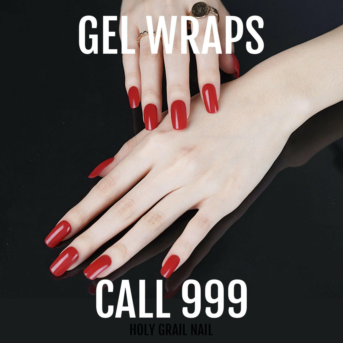 Holy Grail Nail Semi-Cured Gels Call 999 - Gels, Rouge Gels, Holy Gels, Blood Red Gel, Hello Nails