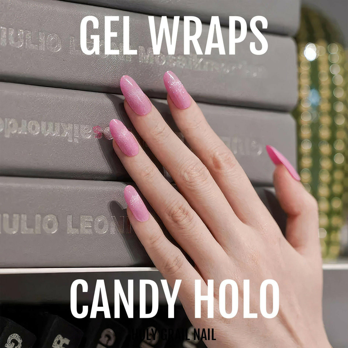 Holy Grail Nail Semi-Cured Gels Candy Holo - Gels, Shimmering Pink Gels, Holy Gels