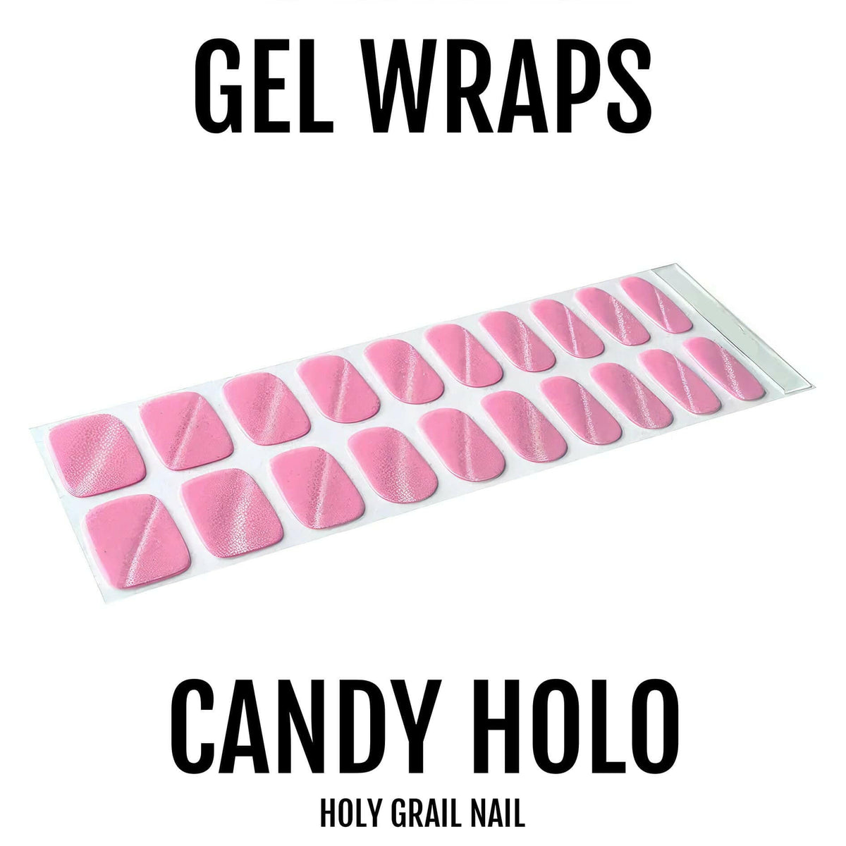 Holy Grail Nail Semi-Cured Gels Candy Holo - Gels, Shimmering Pink Gels, Holy Gels