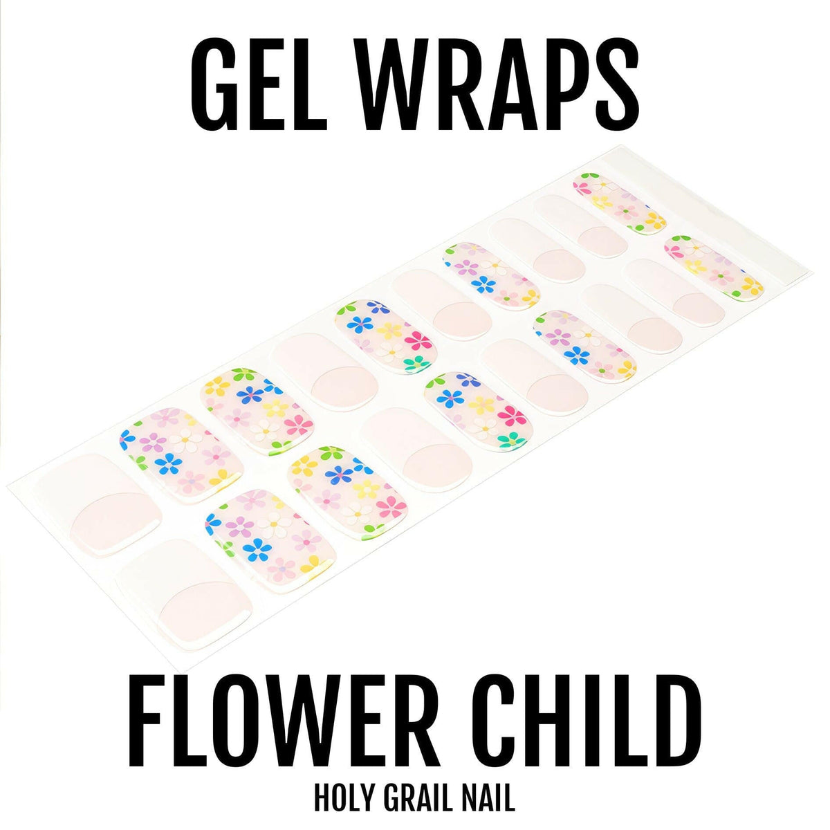 Holy Grail Nail Semi-Cured Gels Flower Child - Gels, French Blooms Gel, Hello Nails