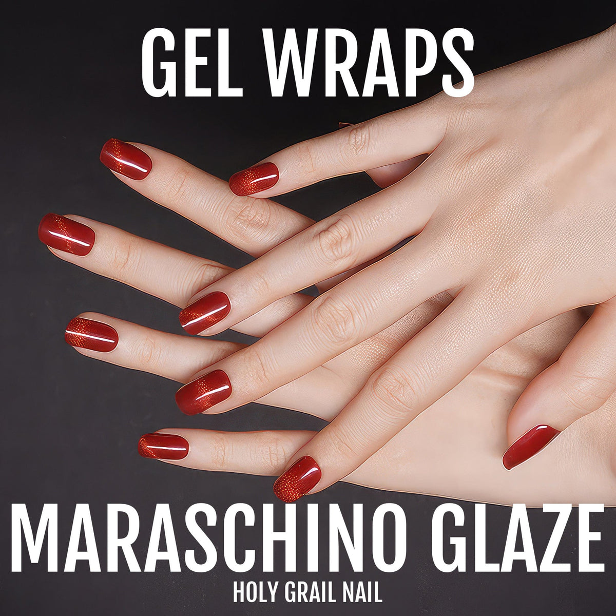 Holy Grail Nail Semi-Cured Gels Maraschino Glaze - Gels, Red Shimmer Gels, Holy Gels