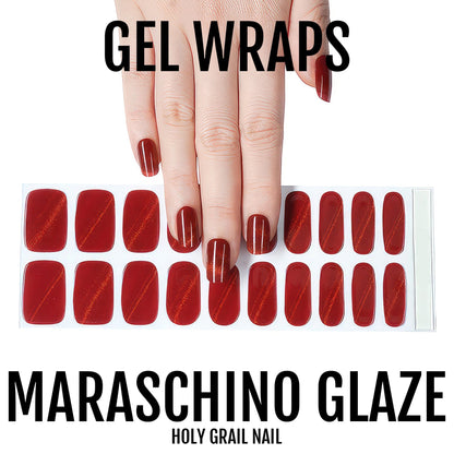 Holy Grail Nail Semi-Cured Gels Maraschino Glaze - Gels, Red Shimmer Gels, Holy Gels