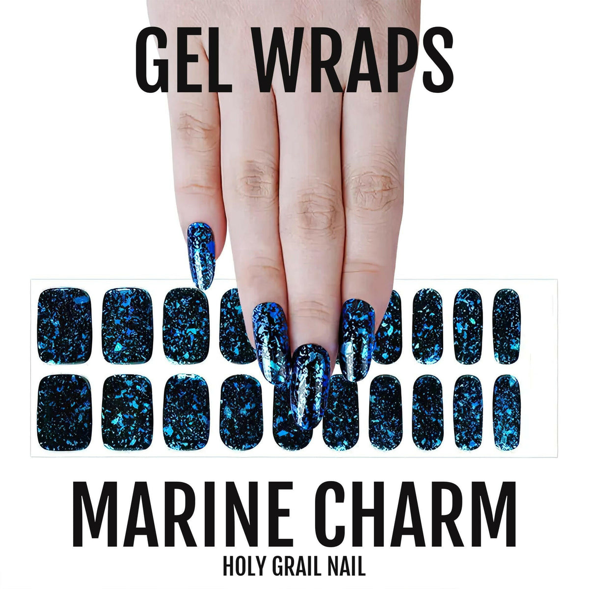 Holy Grail Nail Semi-Cured Gels Marine Charm - Gels, Blue Nightfall Gels, Holy Gels