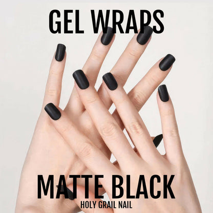 Holy Grail Nail Semi-Cured Gels Matte Black - Gels, Matte Black Gels, Holy Gels