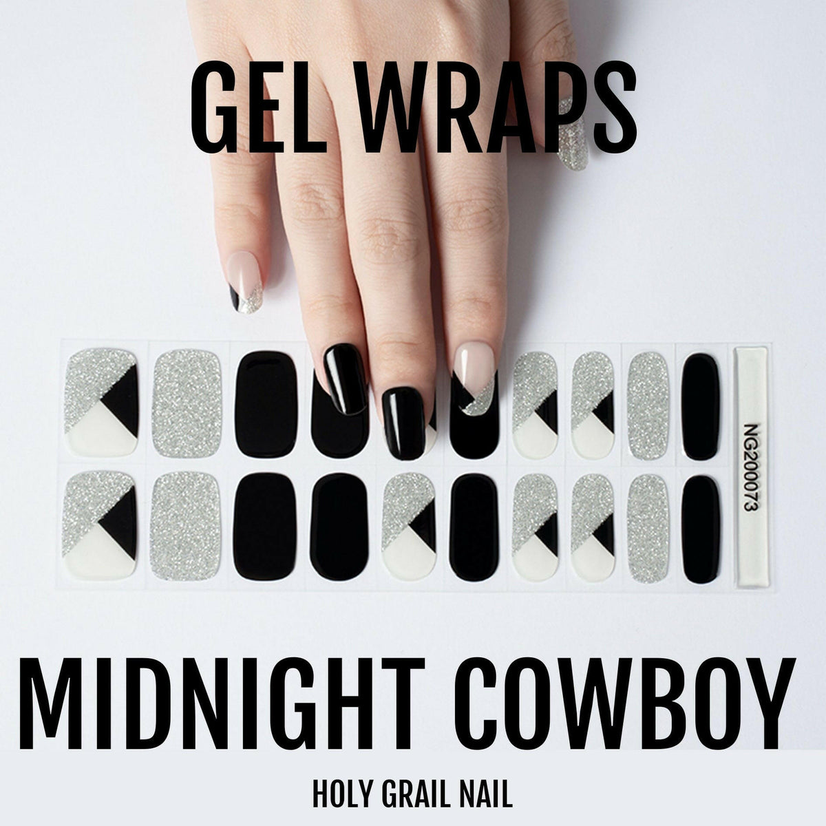 Holy Grail Nail Semi-Cured Gels Midnight Cowboy - Gels, Cosmic Sparkle Gels, Holy Gels