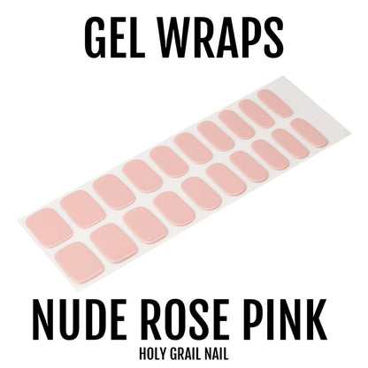 Holy Grail Nail Semi-Cured Gels Nude Rose Pink - Gels, Soft Blush Gels, Holy Gels, Bridal Pink Gel, Hello Nails
