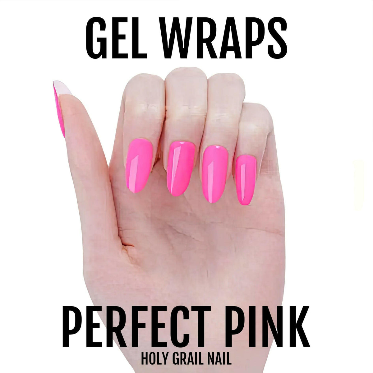 Holy Grail Nail Semi-Cured Gels Perfect Pink - Gels, Neon Pink Gels, Holy Gels, Hot Pink Gel, Hello Nails