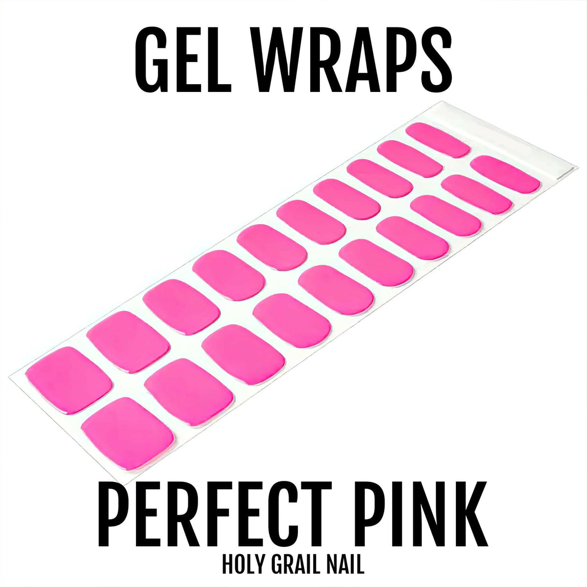 Holy Grail Nail Semi-Cured Gels Perfect Pink - Gels, Neon Pink Gels, Holy Gels, Hot Pink Gel, Hello Nails