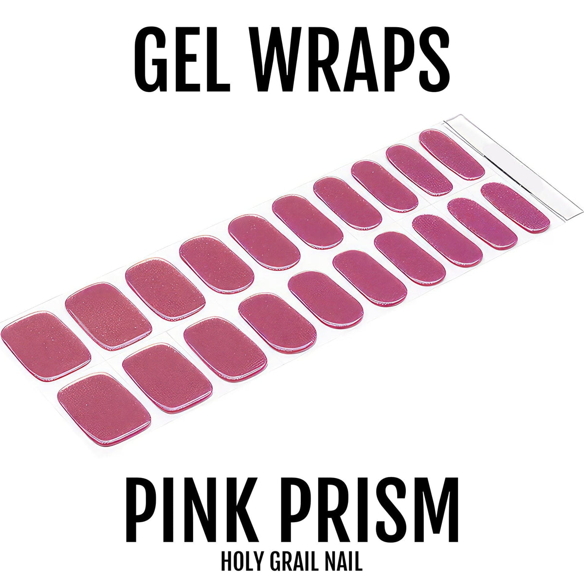 Holy Grail Nail Semi-Cured Gels Pink Prism - Gels, Holo Pink Shimmer Gels, Holy Gels