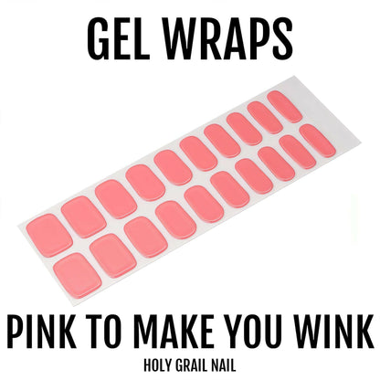 Holy Grail Nail Semi-Cured Gels Pink to Make You Wink - Gels, Whirlwind Gels, Holy Gels, Coral Gel, Hello Nails