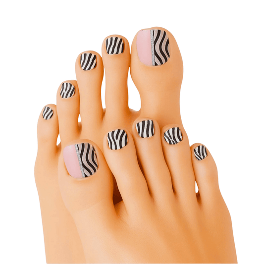 Holy Grail Nail Semi-Cured Gels Pink Zebra - Gel Pedi Wraps