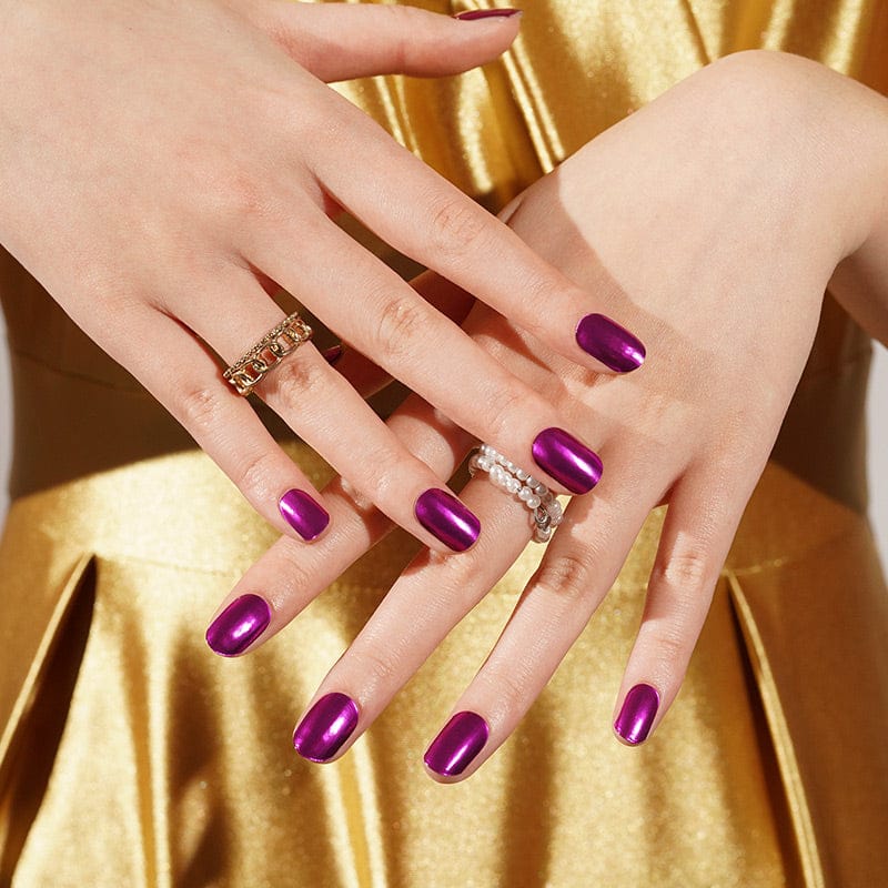 Holy Grail Nail Semi-Cured Gels Purple Chrome