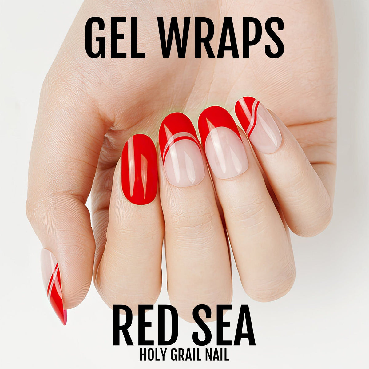 Holy Grail Nail Semi-Cured Gels Red Sea - Gels, Classic Red Gel, Hello Nails