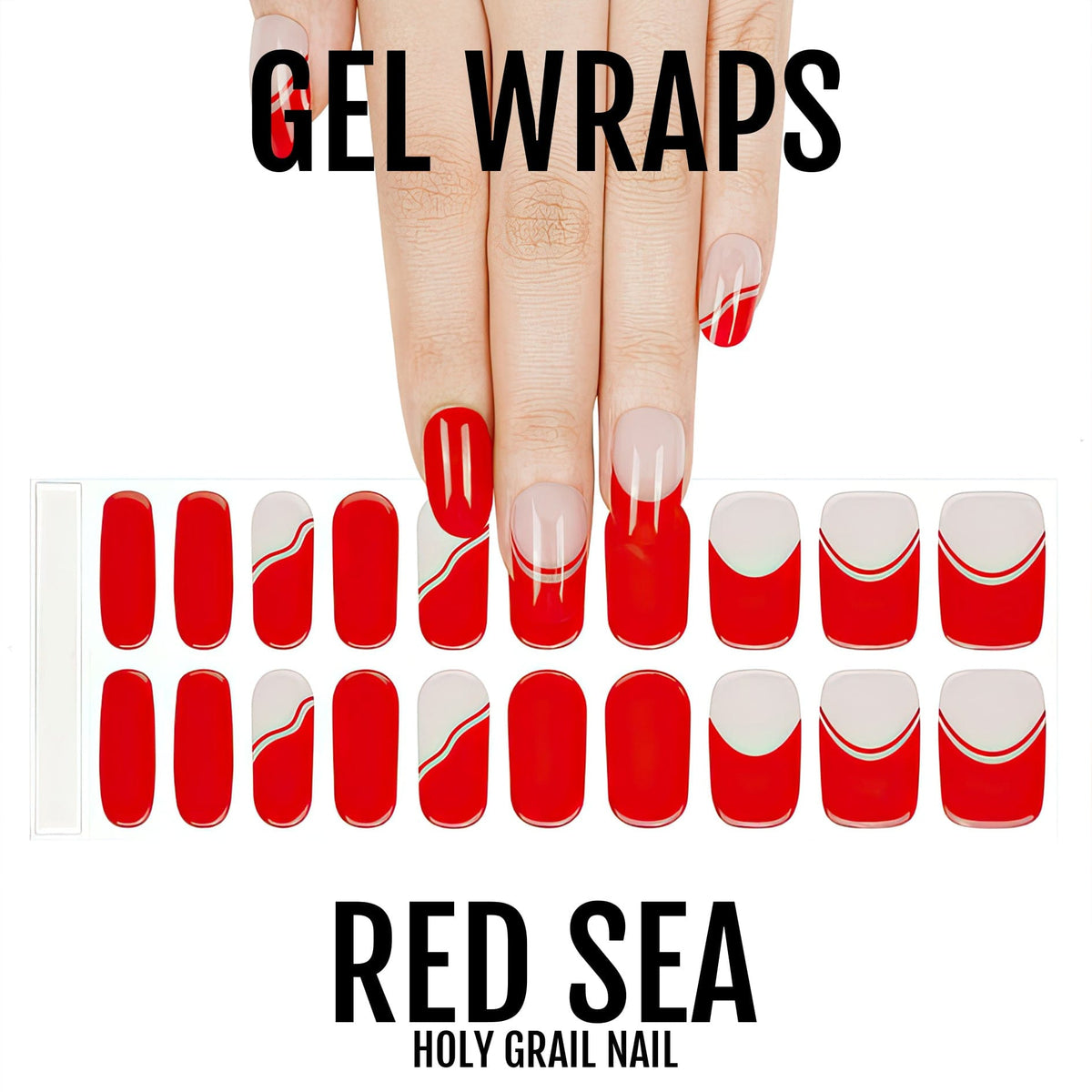 Holy Grail Nail Semi-Cured Gels Red Sea - Gels, Classic Red Gel, Hello Nails