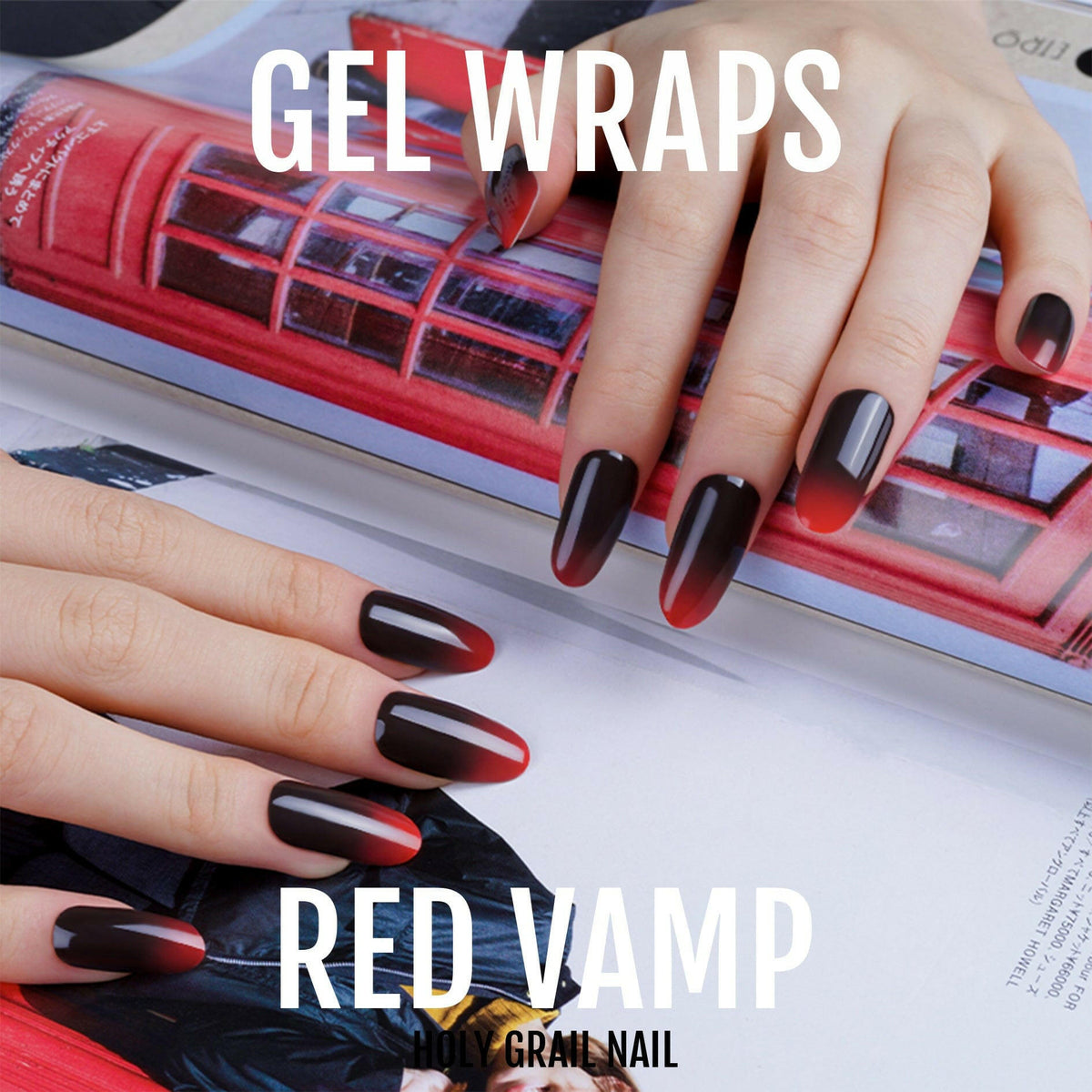 Holy Grail Nail Semi-Cured Gels Red Vamp - Gels